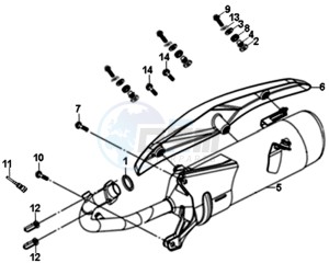 SYMPHONY SR 125 L7 drawing EXHAUST