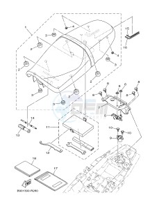 MTM850 MTM-850 XSR900 (B908) drawing SEAT