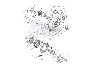 TDM ABS 900 drawing REAR WHEEL