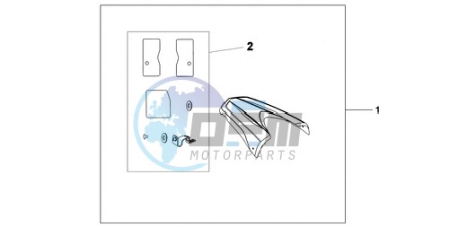 REAR SEAT COWL NH-A84P