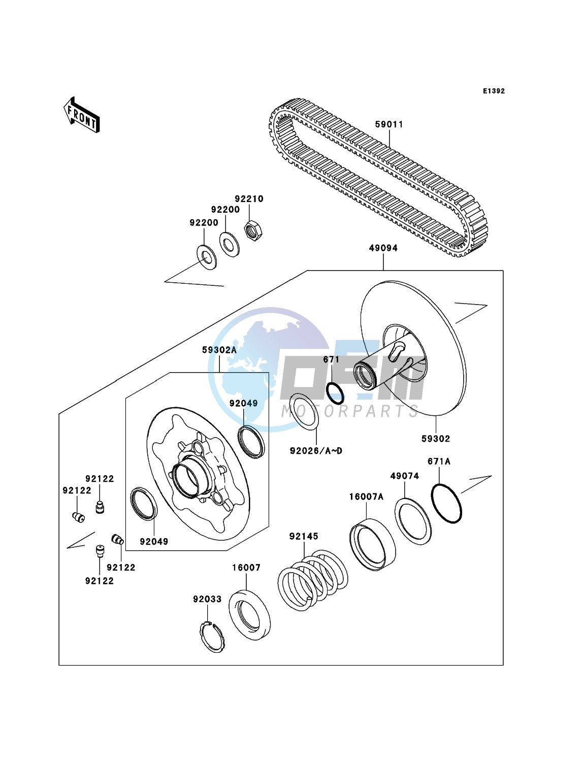 Driven Converter/Drive Belt