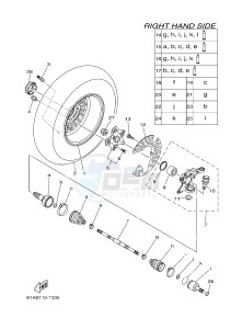 YFM700FWAD YFM70GPHJ GRIZZLY 700 EPS (B1AG) drawing FRONT WHEEL 2