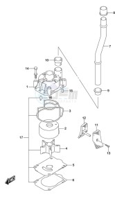 DF 150 drawing Water Pump