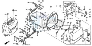 ST1100A drawing SADDLEBAG