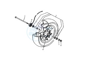 YP E MAJESTY 125 drawing FRONT WHEEL