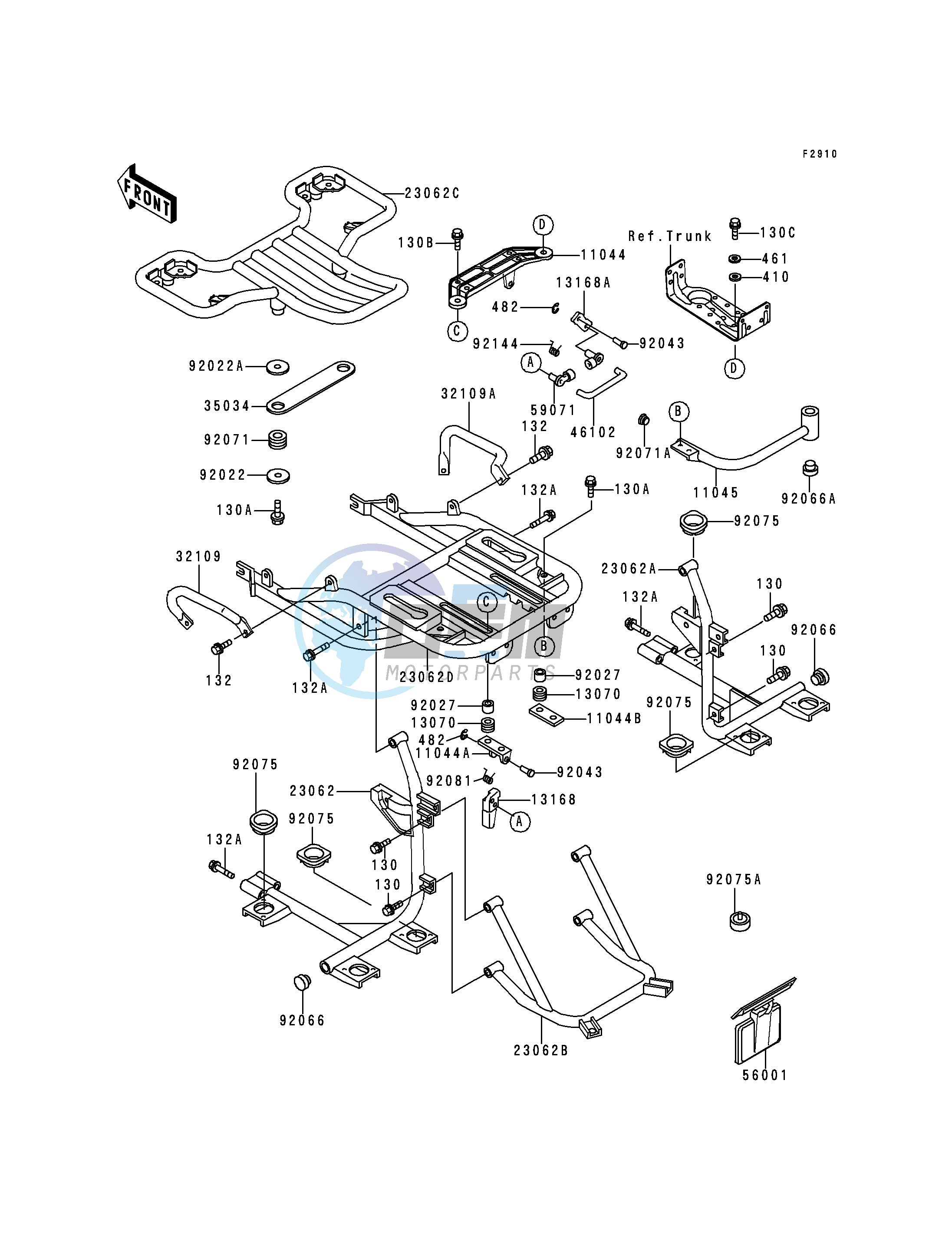 ACCESSORY-- TRUNK BRACKET- -