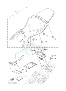 MT09A MT-09 ABS 900 (2DRN) drawing SEAT