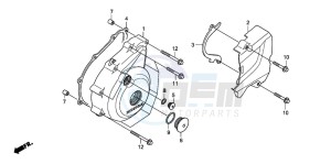 CBF150SH drawing LEFT CRANKCASE COVER