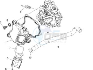 GTS 125 4T E3 UK drawing Cylinder head cover