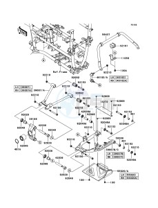 BRUTE FORCE 750 4x4i EPS KVF750GEF EU drawing Rear Suspension