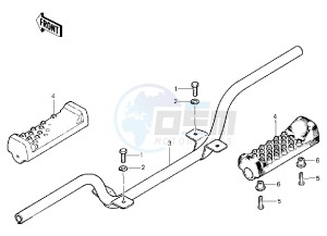 KLT 250 C [PRAIRIE] (C1) [PRAIRIE] drawing FOOTRESTS -- 83 C1- -