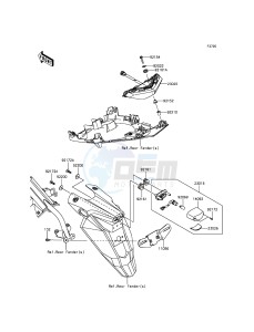 ER-6F EX650EEF XX (EU ME A(FRICA) drawing Taillight(s)