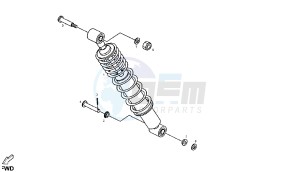 DXR - 200 CC VTHSM1B1A drawing REAR SHOCK ABSORBER