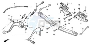 TRX420FE FOURTRAX ES drawing STEP/PEDAL