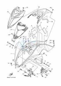 YFM700R YFM70RSSK (2LSV) drawing FRONT FENDER