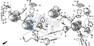 CBR1100XX SUPER BLACKBIRD drawing CARBURETOR (COMPONENT PARTS)