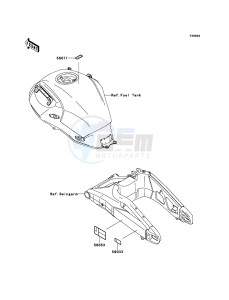 VERSYS_ABS KLE650DDF XX (EU ME A(FRICA) drawing Labels