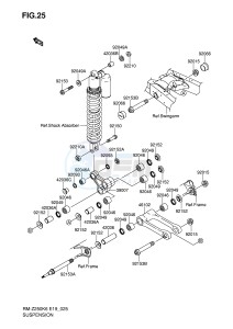 RM-Z250 (E19) drawing SUSPENSION