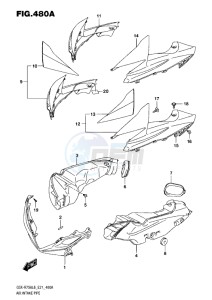 GSX-R750 drawing AIR INTAKE PIPE L6 (YSF,KGL)