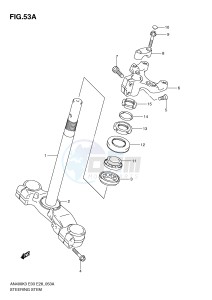 AN400 (E3-E28) Burgman drawing STEERING STEM (AN400SK5 SK6)