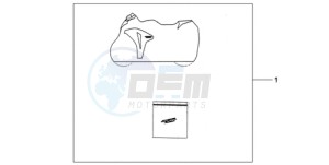 CBR1000RR9 Korea - (KO / HRC MME) drawing INDOOR CYCLE COVER