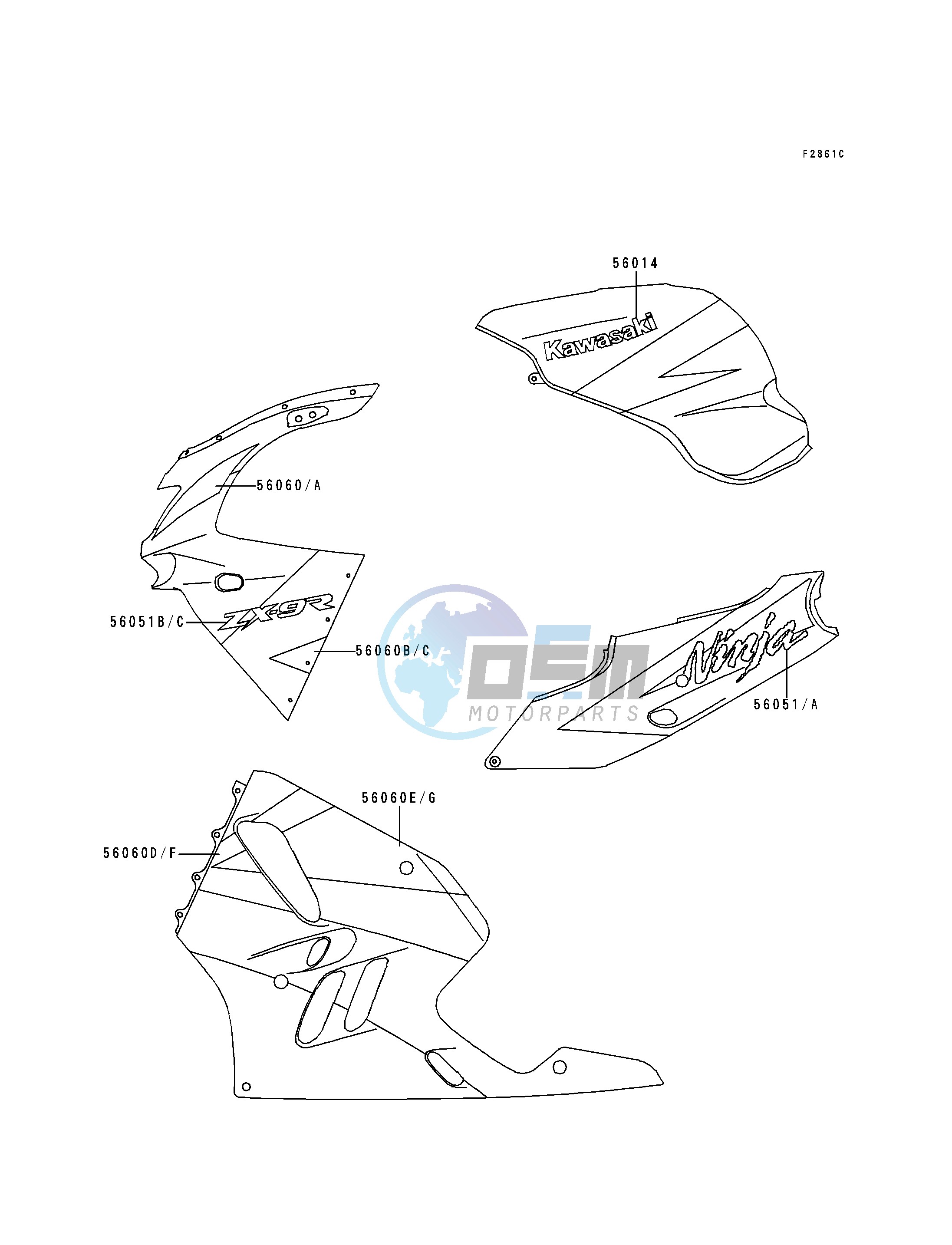 DECALS-- GREEN_WHITE_VIOLET- --- ZX900-B2- -