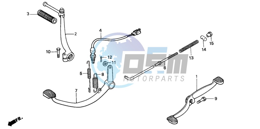 PEDAL/KICK STARTER ARM