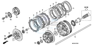 ST1300AC Pan Europoean -ST1300 CH drawing CLUTCH