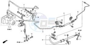 NSS250 JAZZ drawing REAR BRAKE PIPE (NSS250A)