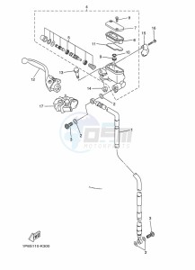 YZ125 (B0V2) drawing FRONT MASTER CYLINDER