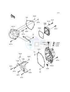 Z800 ZR800AGF FR GB XX (EU ME A(FRICA) drawing Engine Cover(s)