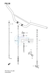 DR-Z125 EU drawing HANDLEBAR