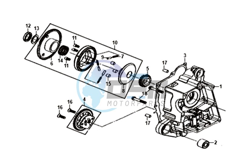 CRANKCASE  RIGHT / OIL PUMP