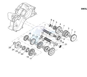 TZR 50 drawing TRANSMISSION