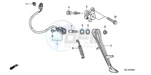 CBR1000RRA Australia - (U) drawing STAND