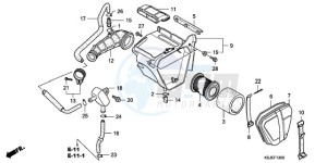 CRF100F9 Europe Direct - (ED / CMF) drawing AIR CLEANER