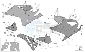 RSV 2 1000 drawing Front body - Fairings I