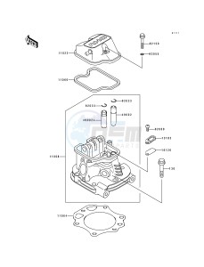 KAF 300 A [MULE 500] (A1) [MULE 500] drawing CYLINDER HEAD