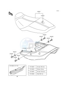 ZR 1100 C [ZRX1100] (C3-C4) drawing SEAT