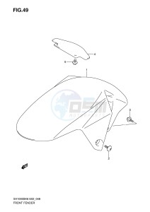 SV1000 (E2) drawing FRONT FENDER