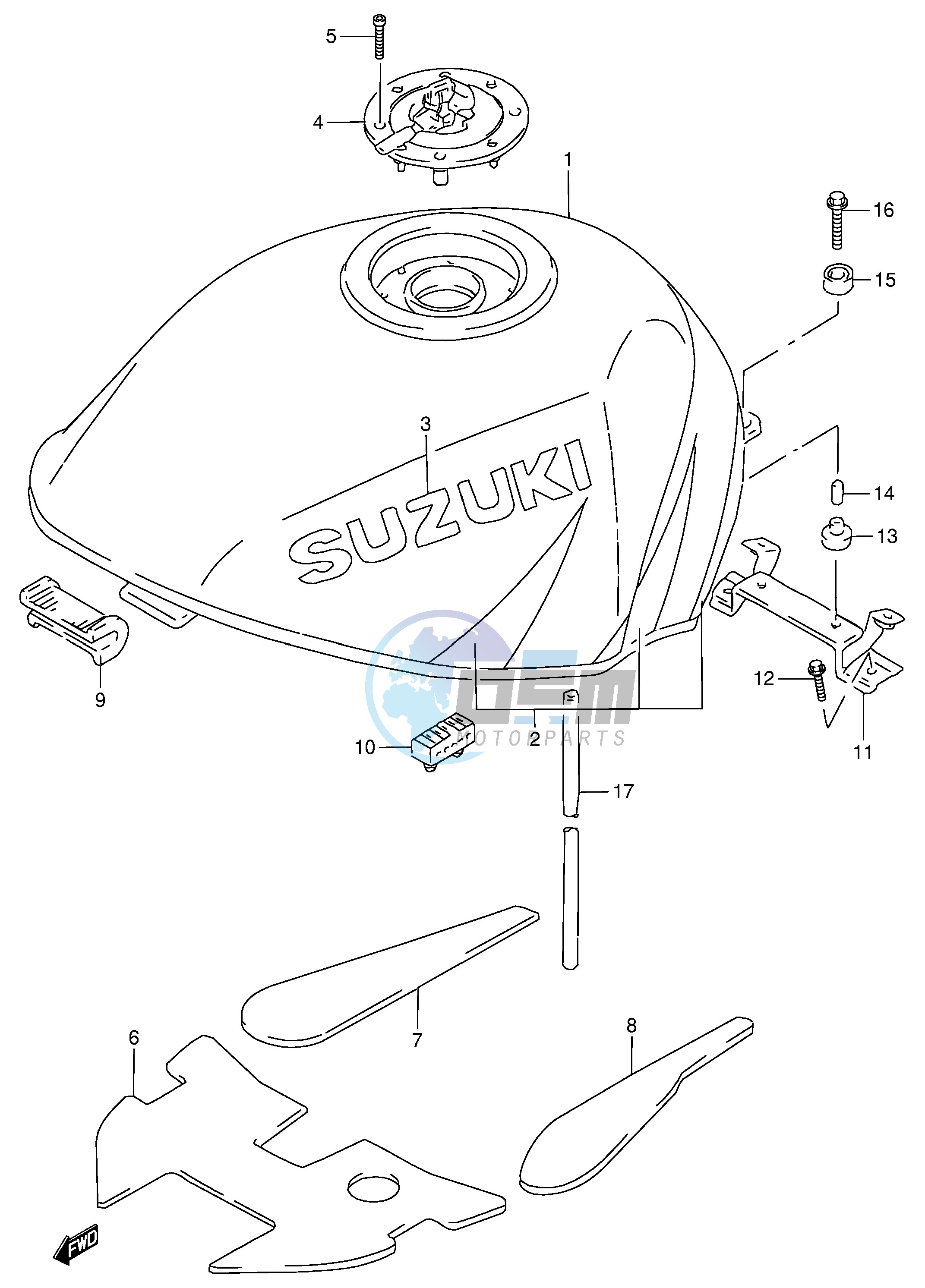 FUEL TANK (MODEL V)