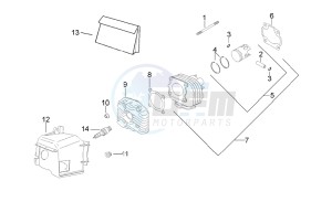 SR 50 Air (Horizontal cylinder) drawing Cylinder - Piston