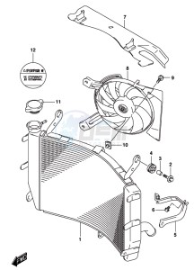 GSX-S1000 A drawing RADIATOR