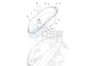 Medley 125 4T ie ABS (APAC) drawing Helmet huosing - Undersaddle