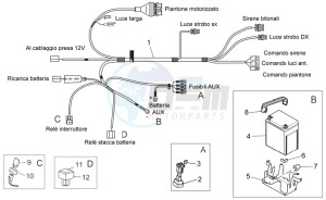 Norge 1200 IE 1200 drawing Police ausiliary Electrical system