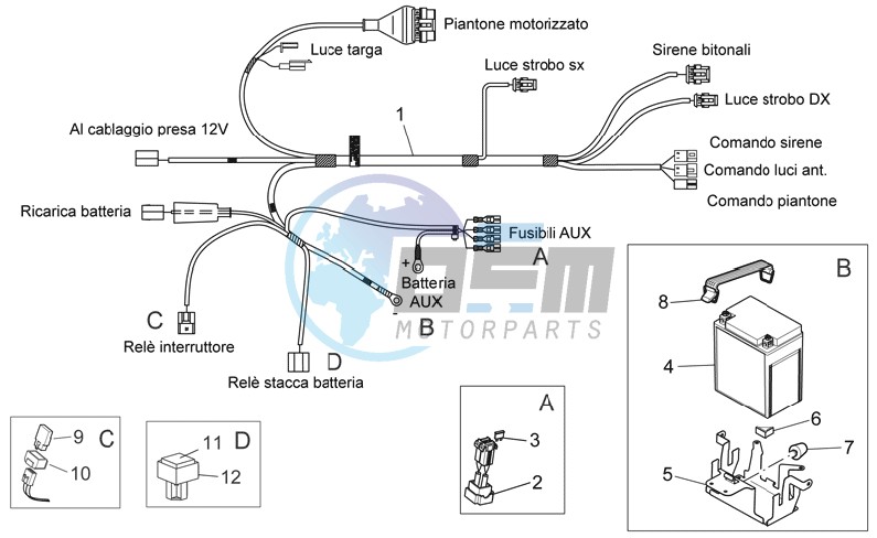 Police ausiliary Electrical system