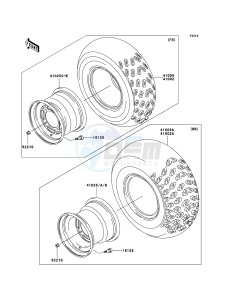 KLF250 KLF250A6F EU GB drawing Tires