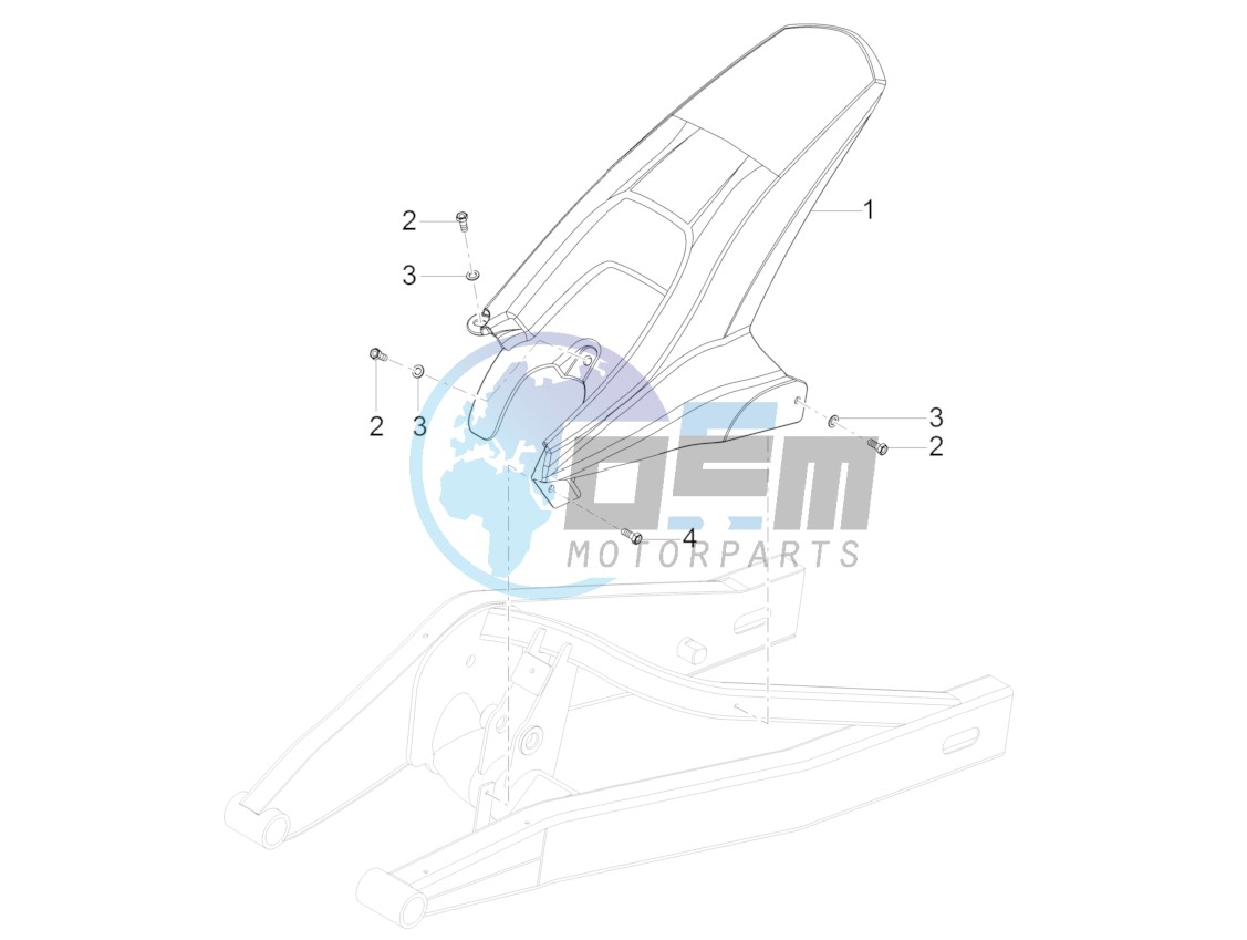 Rear mudguard