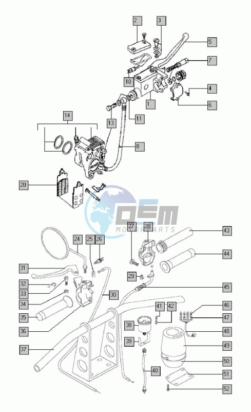 Handlebar-attaching parts