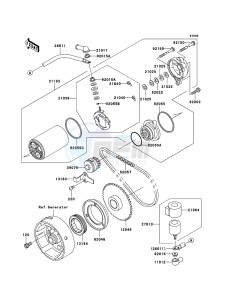 KLF300 4x4 KLF300-C17 EU GB drawing Starter Motor